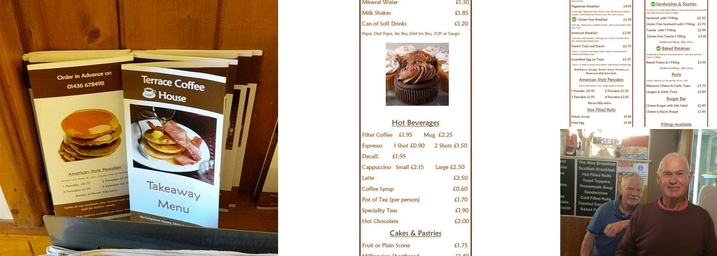 The Terrace Coffee House Menu