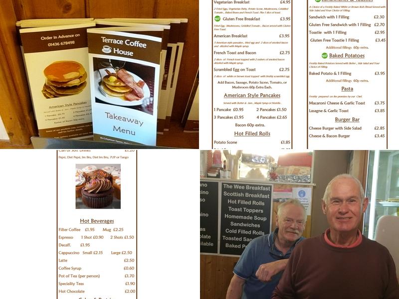 The Terrace Coffee House Menu