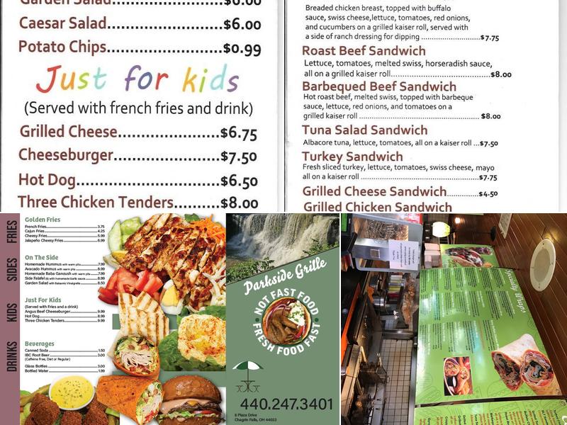Parkside Grille Menu