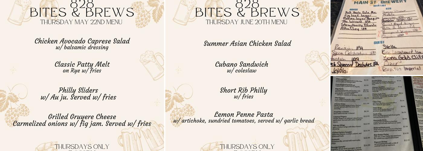 Main Street Brewery Menu