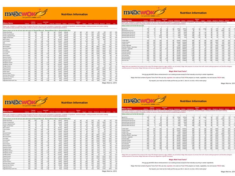 Magic Wok Menu
