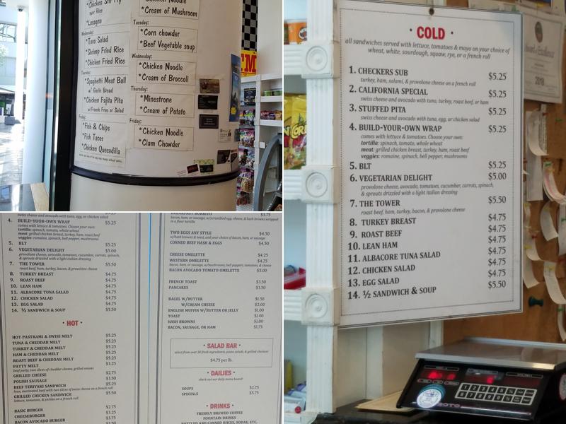 Checkers Menu
