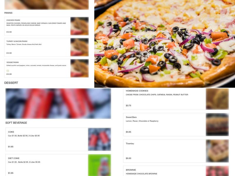 Main Street Pizza & Cafe Menu