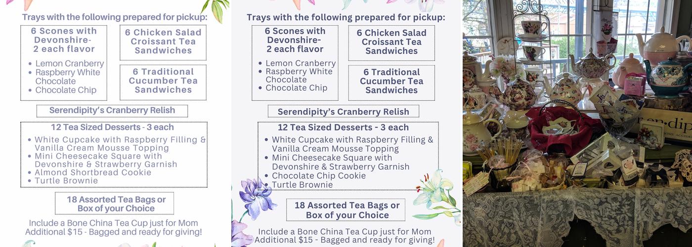 Serendipity Tea Room and Cafe Menu