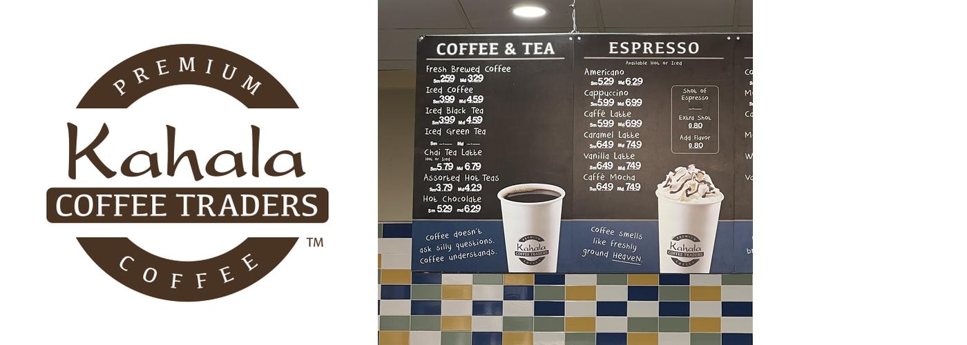 Kahala Coffee Traders Menu