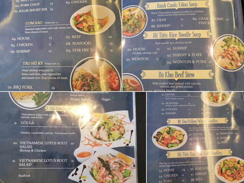Phở 77 Menu