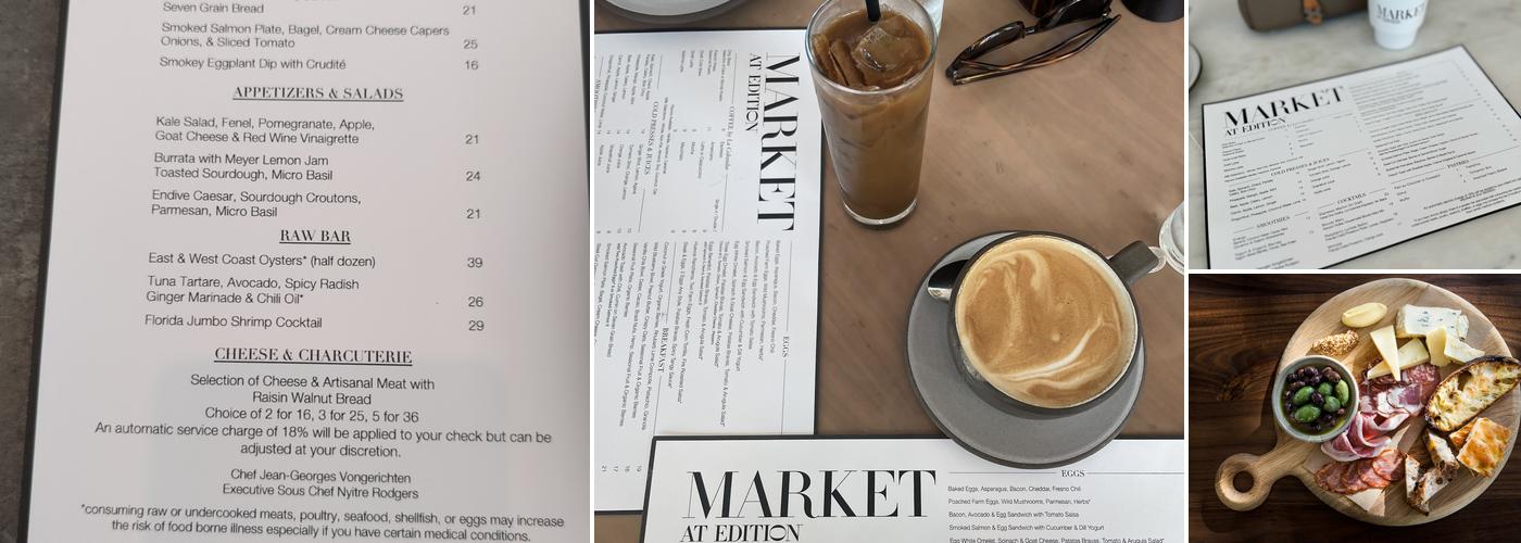 MARKET at The Miami Beach EDITION Menu