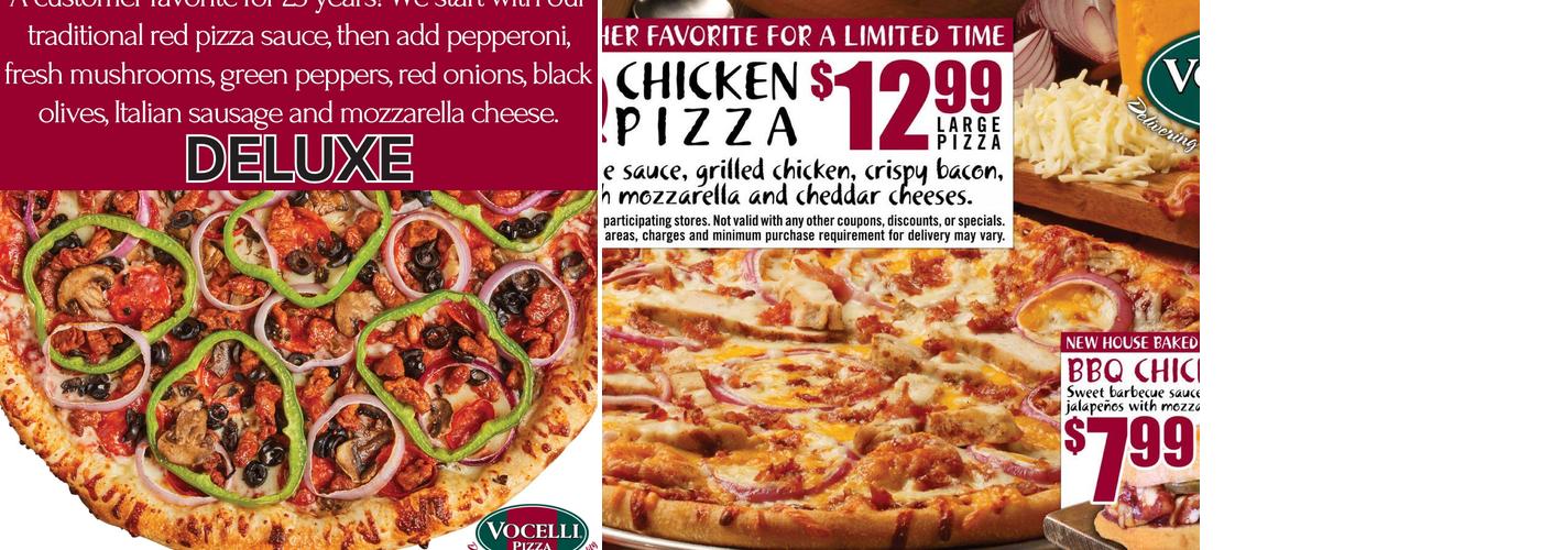 Vocelli Pizza Menu