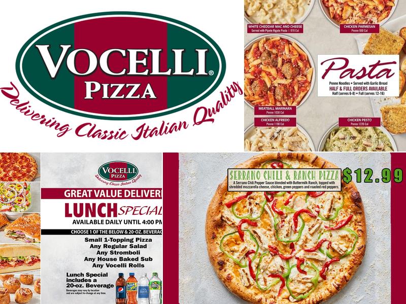 Vocelli Pizza Menu