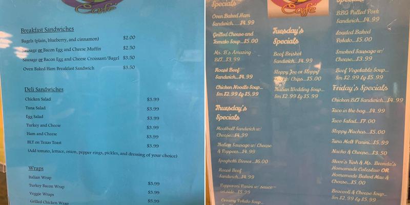Ms. Brendas Menu