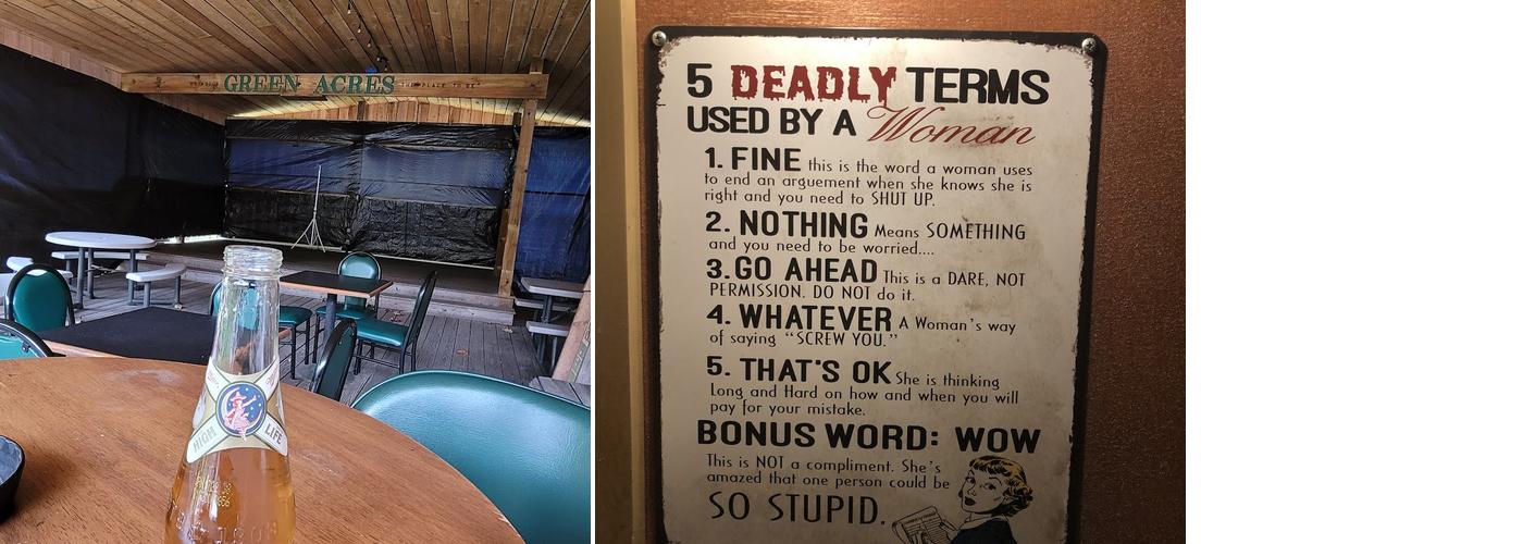 Green Acres Cafe Menu