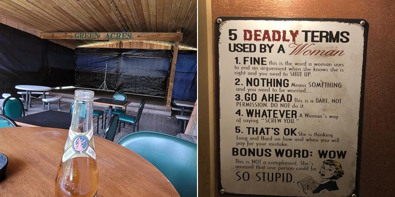 Green Acres Cafe Menu