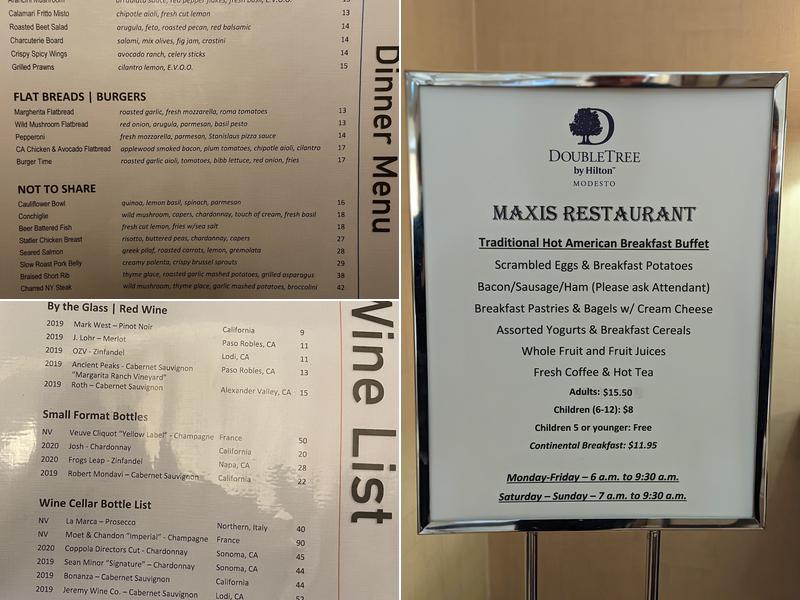 Maxi's Restaurant Menu