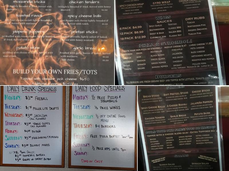 14 Twenty Bar & Pizza Menu