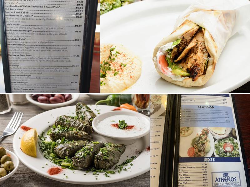 Athenos Greek & Lebanese Cafe - Brusly Menu