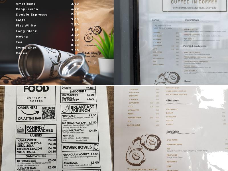 Cuffed-in Coffee The Hive Menu