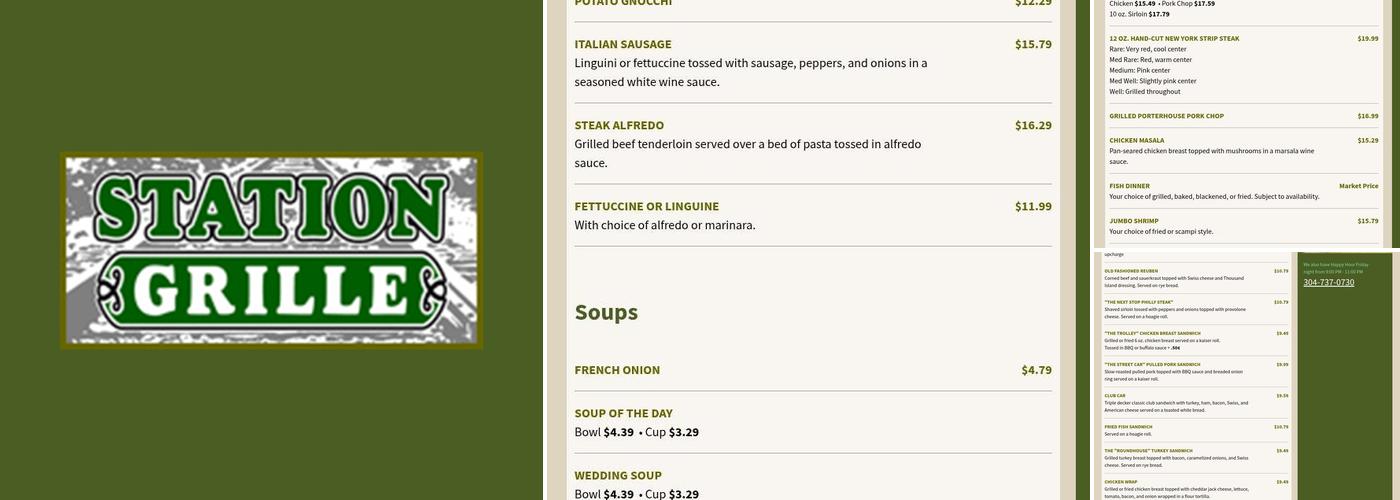 Station Grille Menu