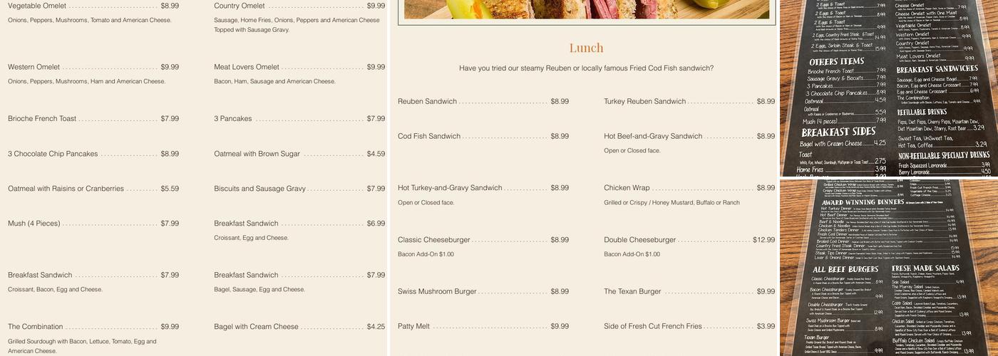 Murrays Restaurant Menu