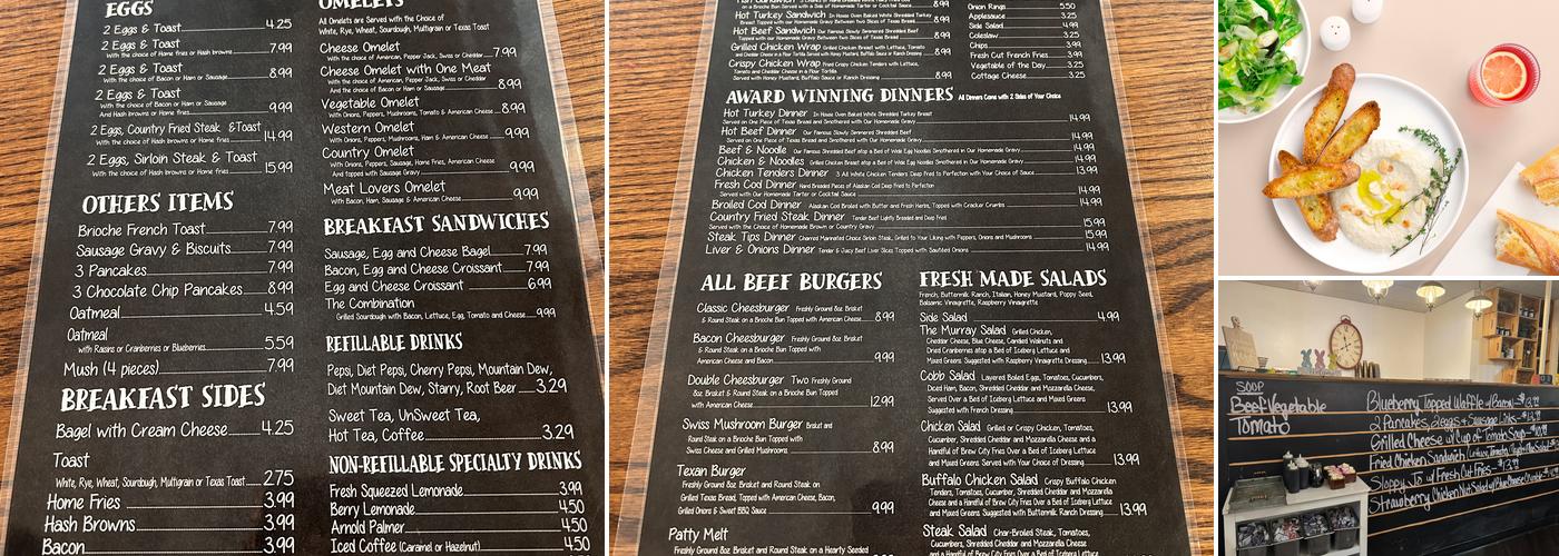 Murrays Restaurant Menu