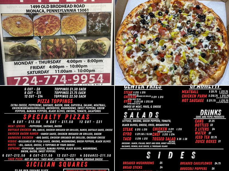 Center Pizza 1499 Menu