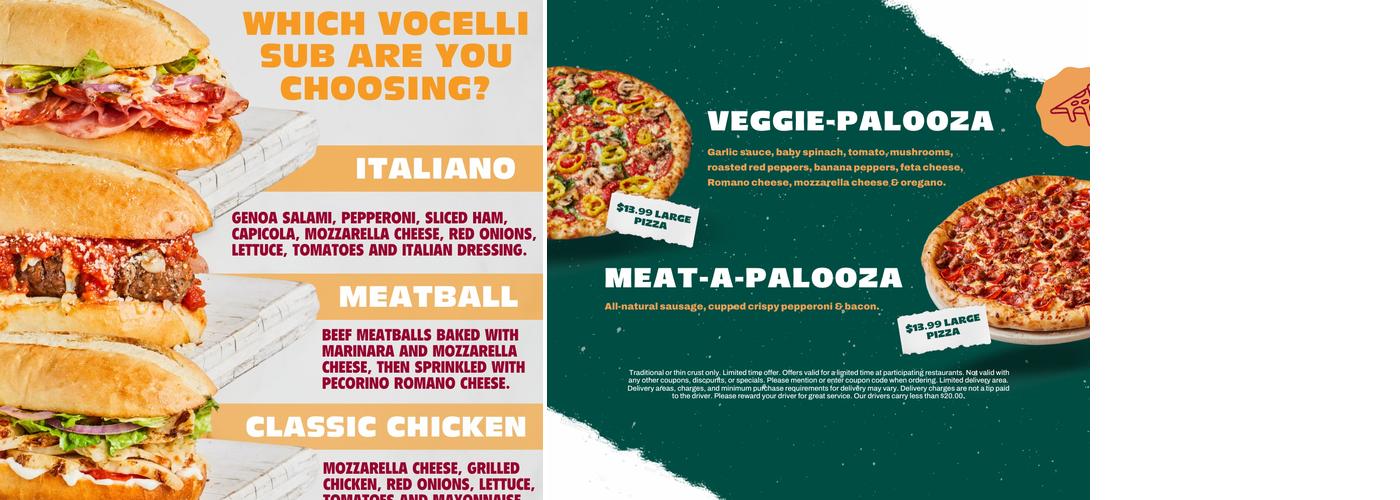 Vocelli Pizza Menu