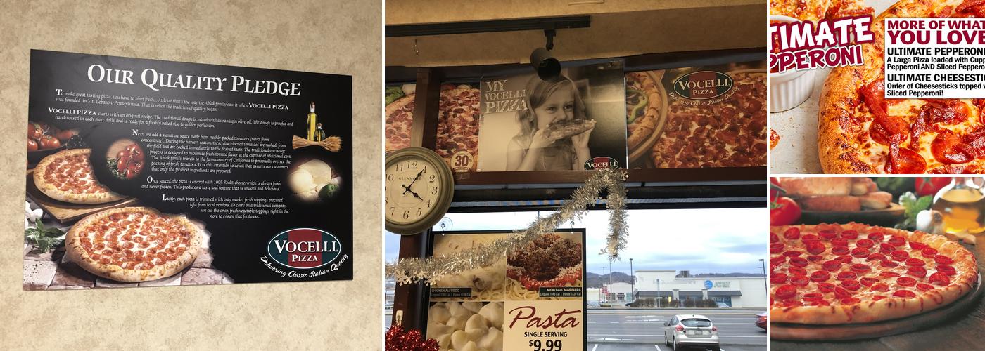 Vocelli Pizza Menu