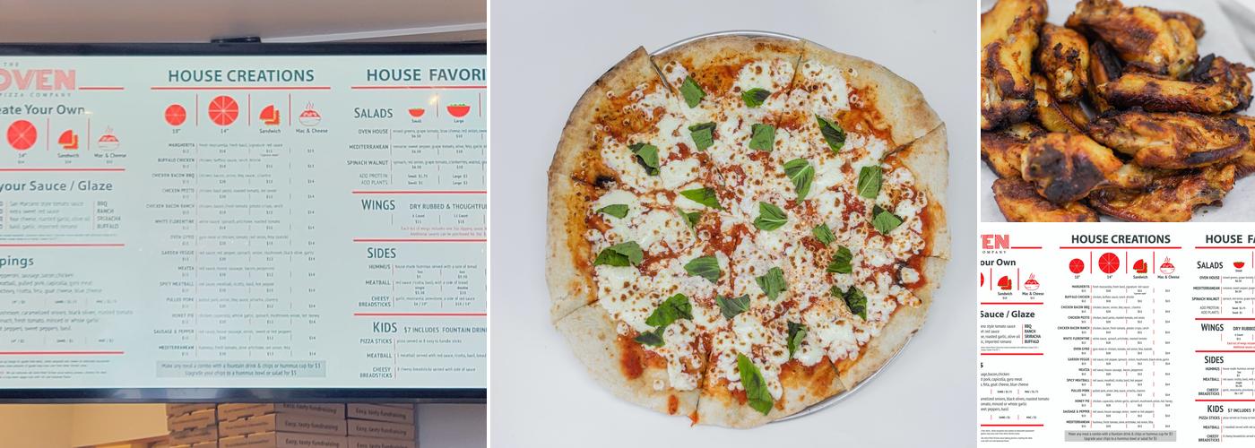 The Oven Pizza Co. Menu