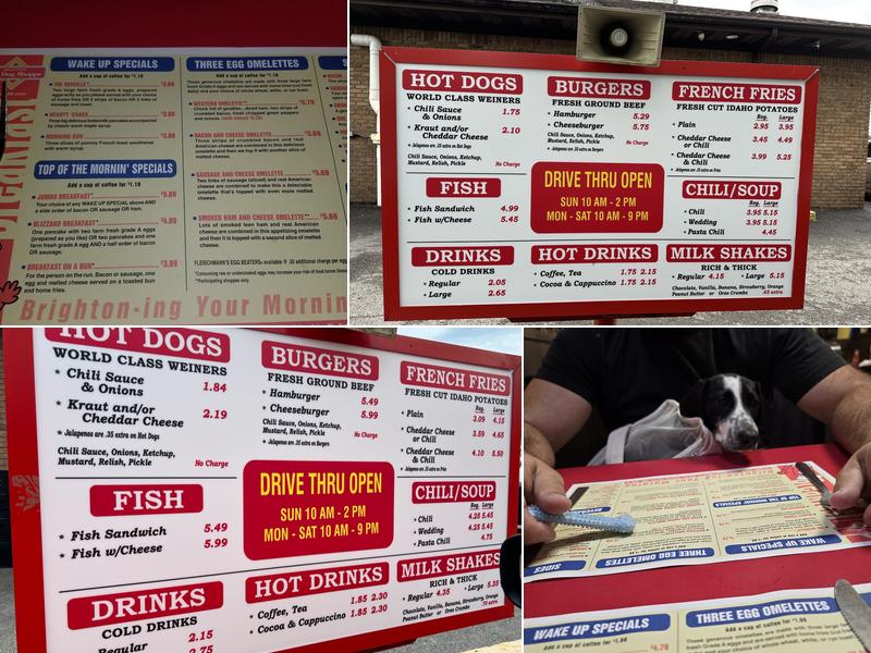 Brighton Hot Dog Shoppe Menu