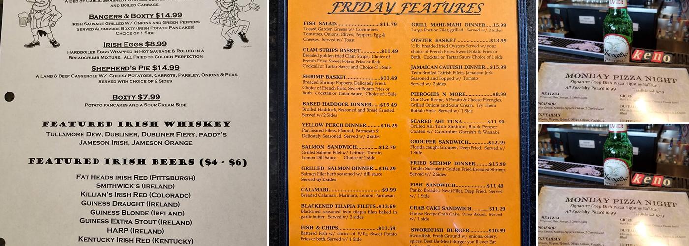 Ba'Runi Grille Menu