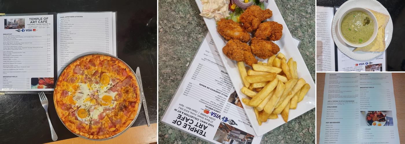 The Temple Of Art cafe Menu