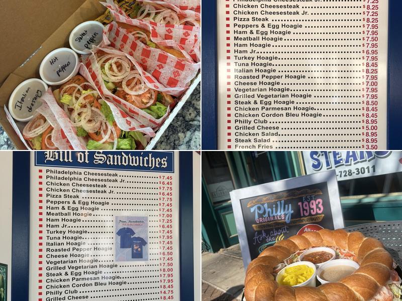 Philly Originals Menu