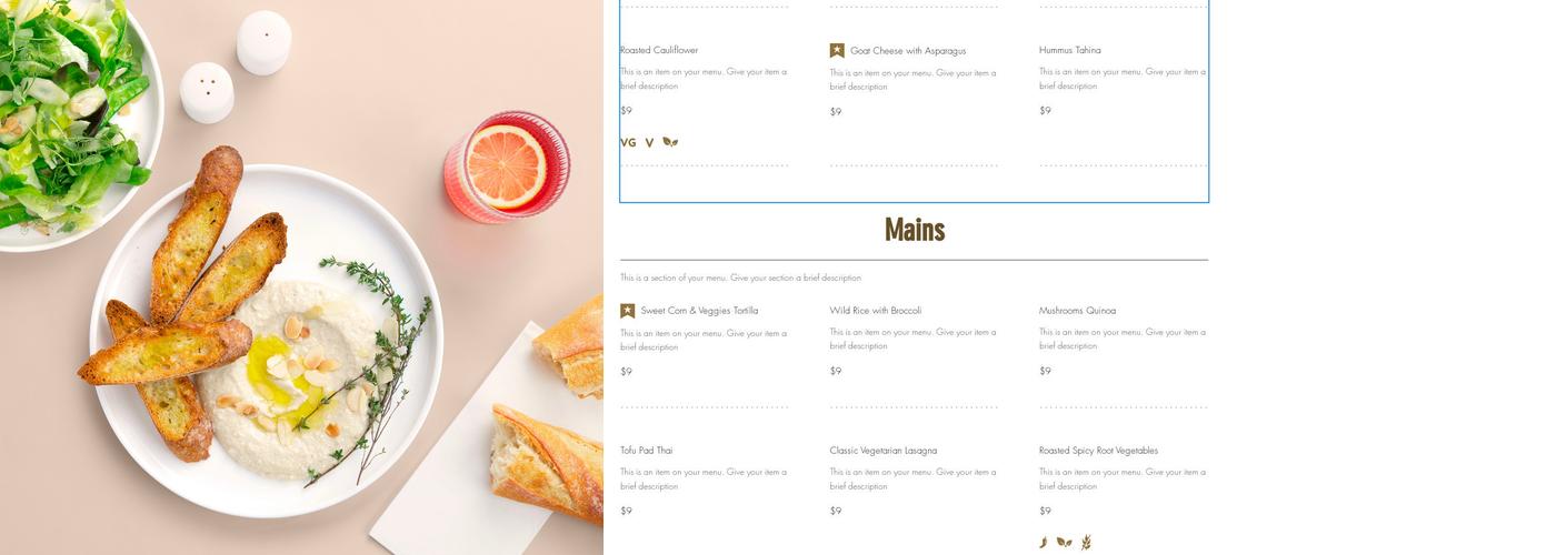 Mark Pi's Express Menu