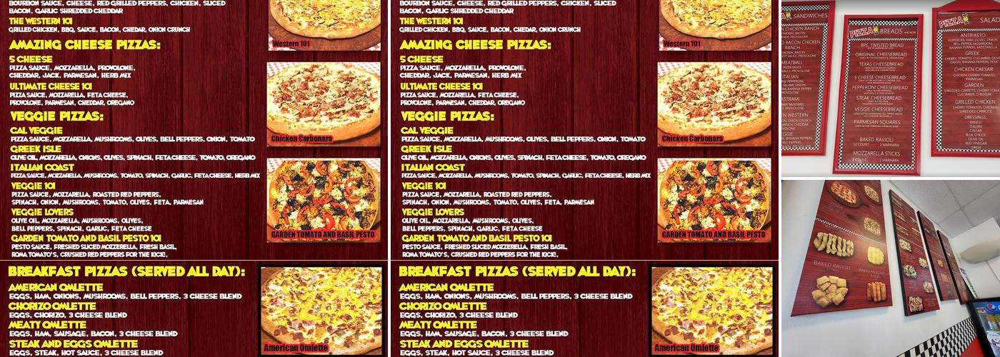 Pizza101 Menu