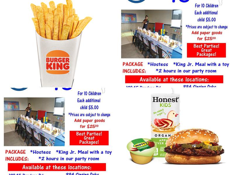 Burger King Menu