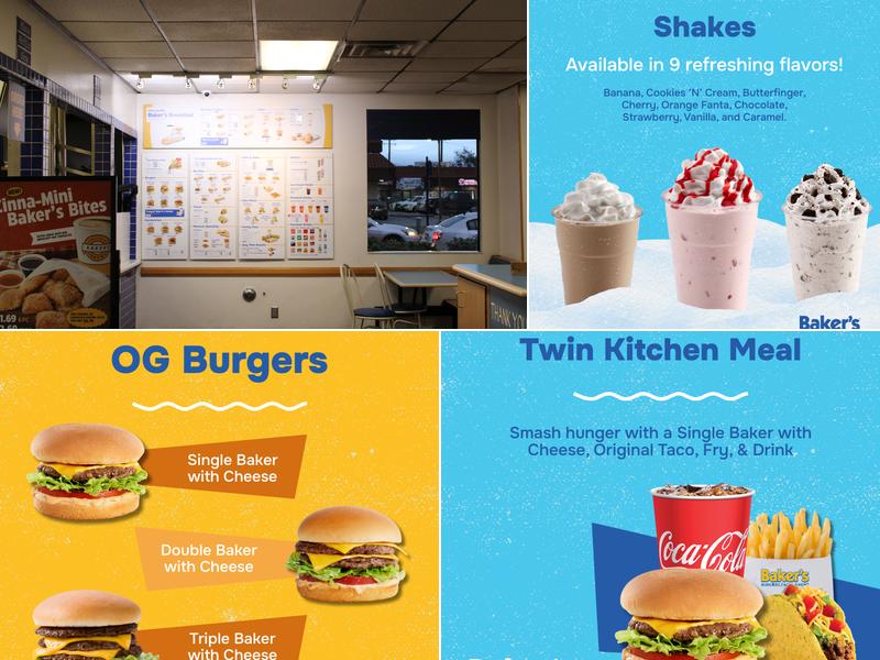 Baker's Drive-Thru Menu