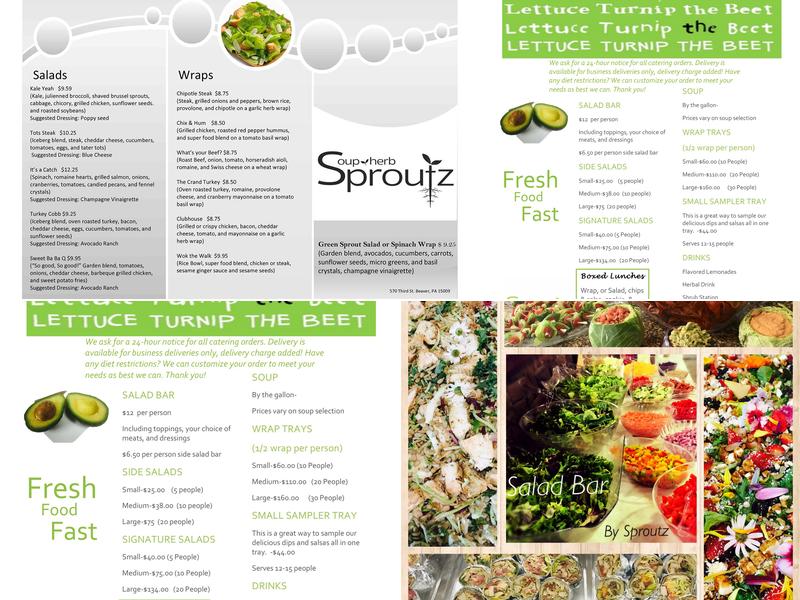 Soup-Herb Sproutz Menu