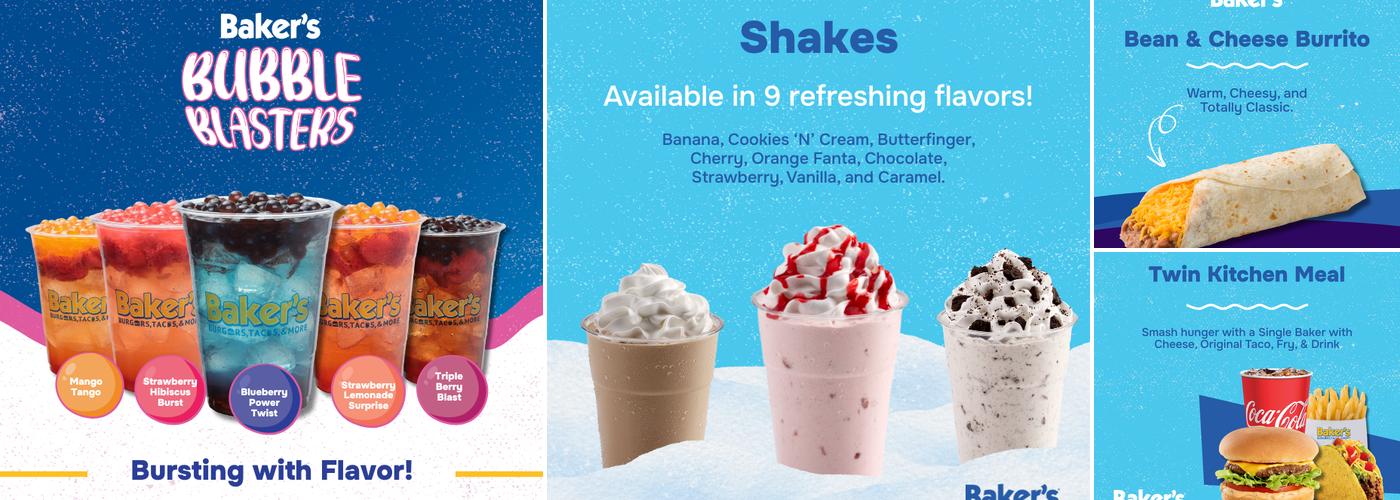 Baker's Drive-Thru Menu
