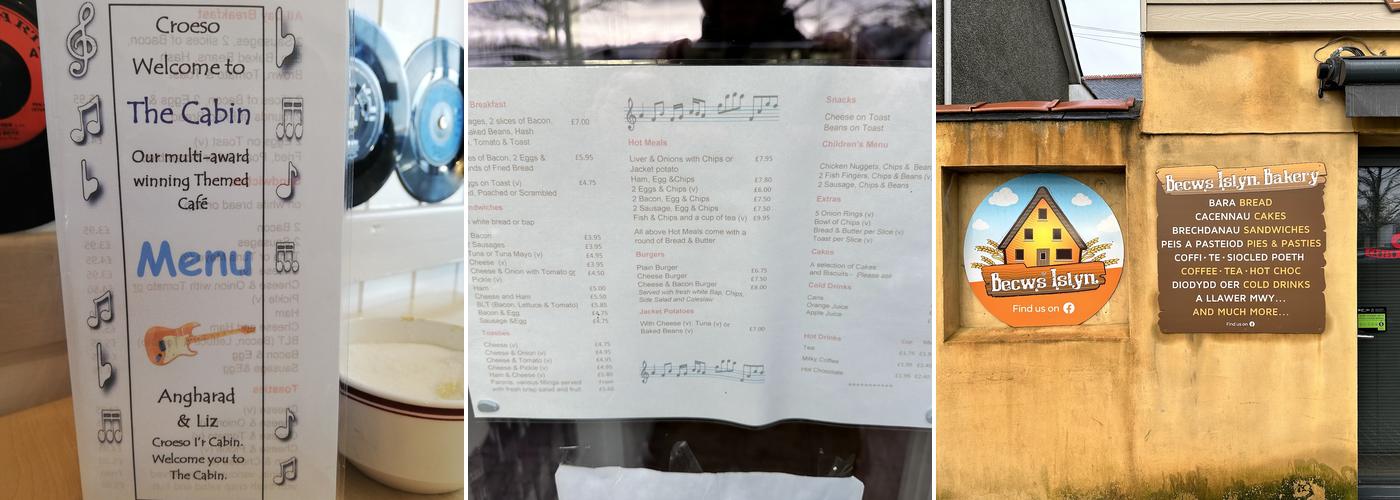 Cabin Cafe Menu