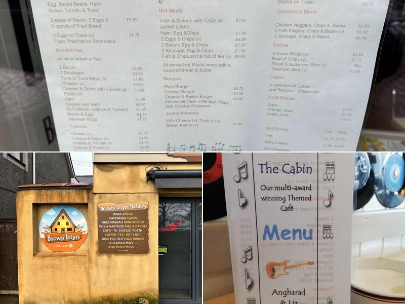 Cabin Cafe Menu