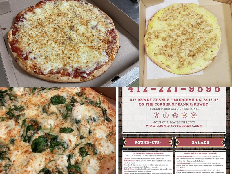 Country Style Pizza Menu