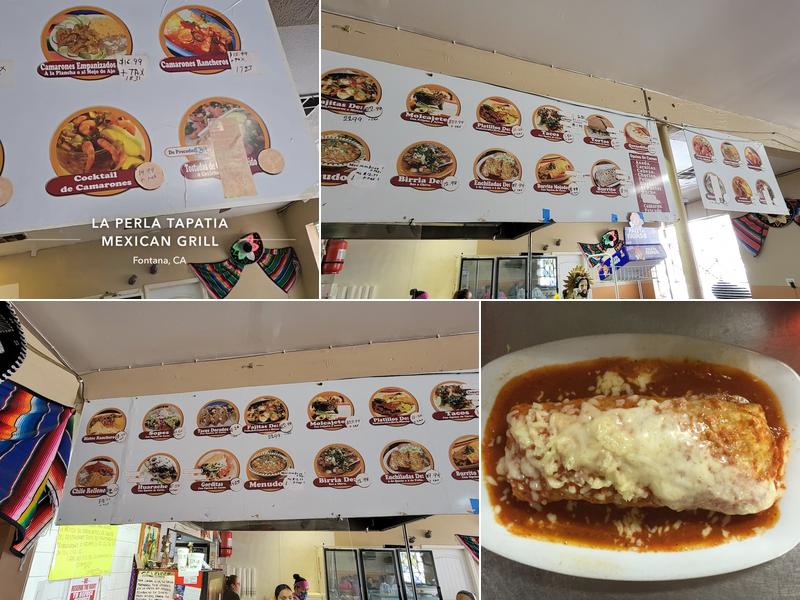 La Perla Tapatia Mexican Grill Menu