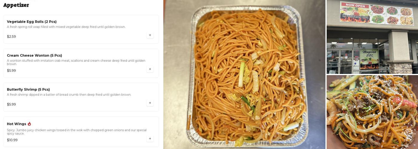 Mr. You Express Menu