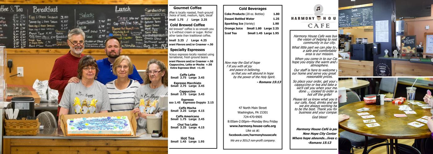 Harmony House Café Menu