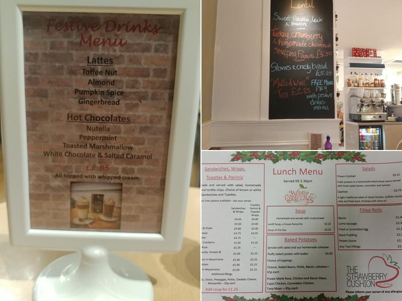 The Strawberry Cushion Menu