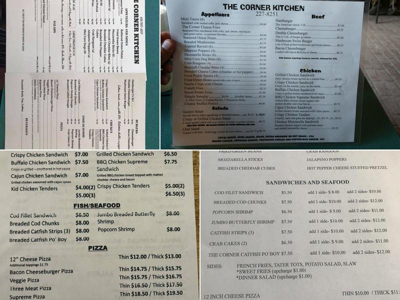 Frank's Sundown & Corner Kitchen Menu