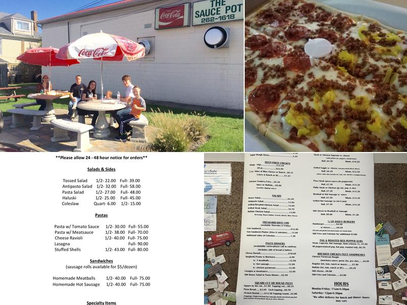 The Sauce Pot Menu