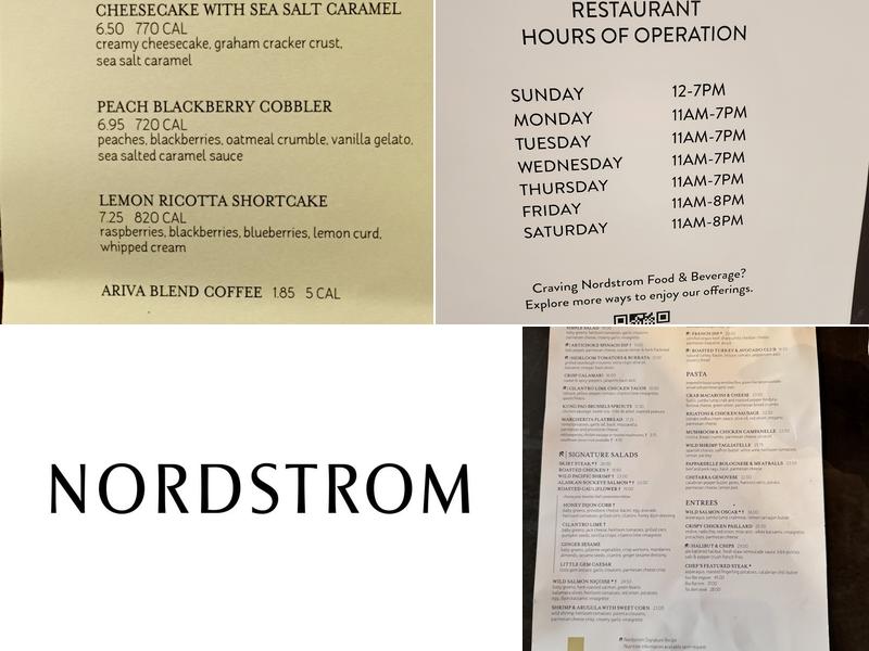 Bar Verde at Nordstrom Menu