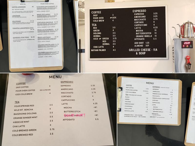Highlight Coffee Menu