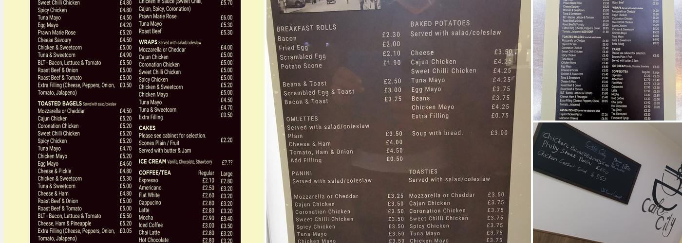 Cafe city Menu