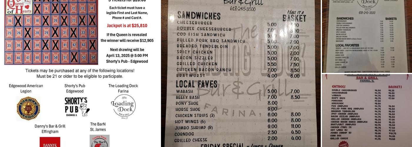 The Loading Dock Bar & Grill Menu